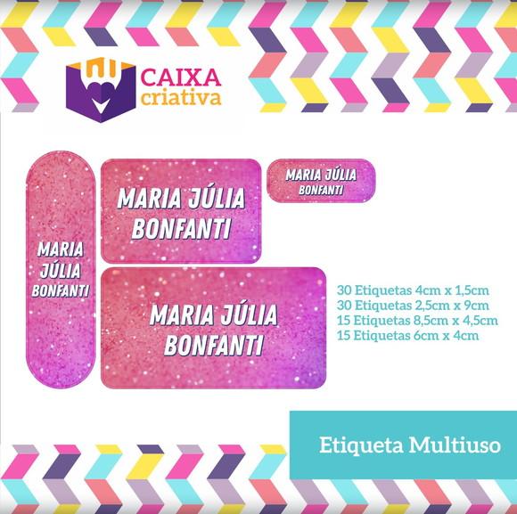 Kit Etiquetas Adesivas - Glitter