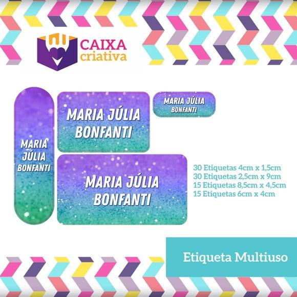 Kit Etiquetas Adesivas - Glitter
