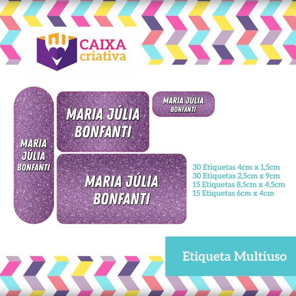 Kit Etiquetas Adesivas - Glitter