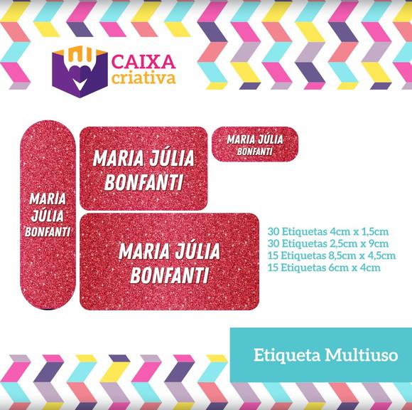 Kit Etiquetas Adesivas - Glitter