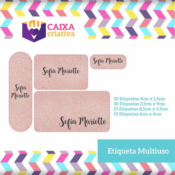 Kit Etiquetas Adesivas - Glitter