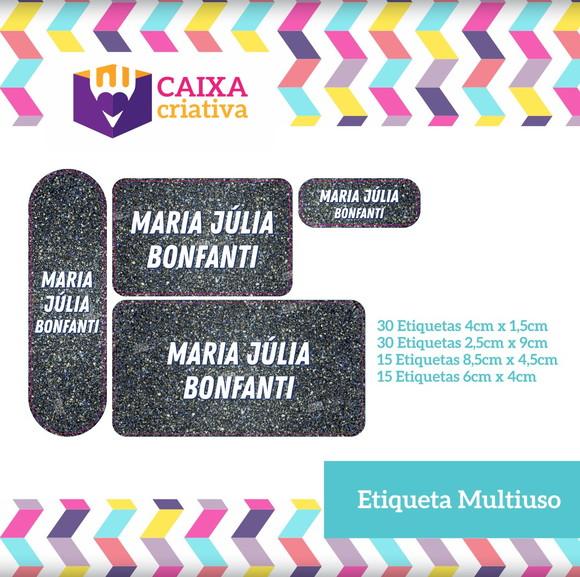 Kit Etiquetas Adesivas - Glitter