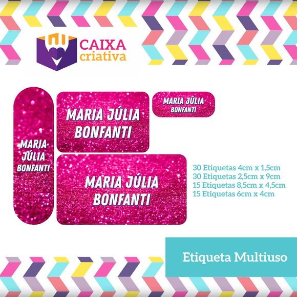 Kit Etiquetas Adesivas - Glitter