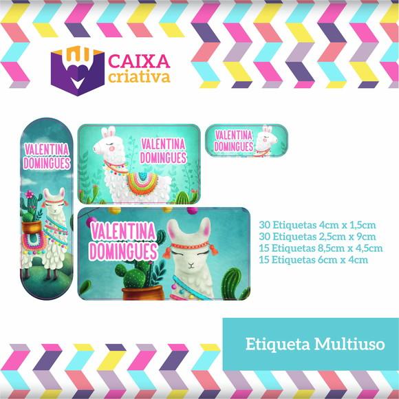 Kit Etiquetas Adesivas - Lhama