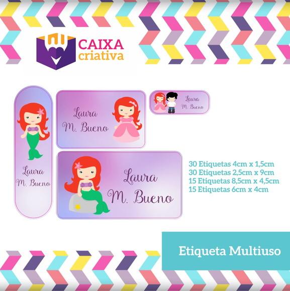 Kit Etiquetas Adesivas - Sereia