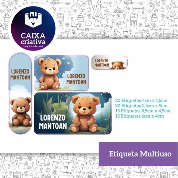 Kit Etiquetas Adesivas - Ursos Teddy