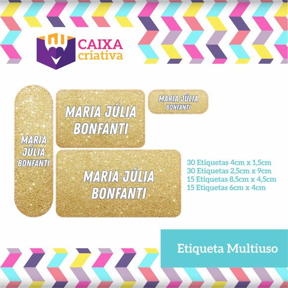 Kit Etiquetas Escolares Gold
