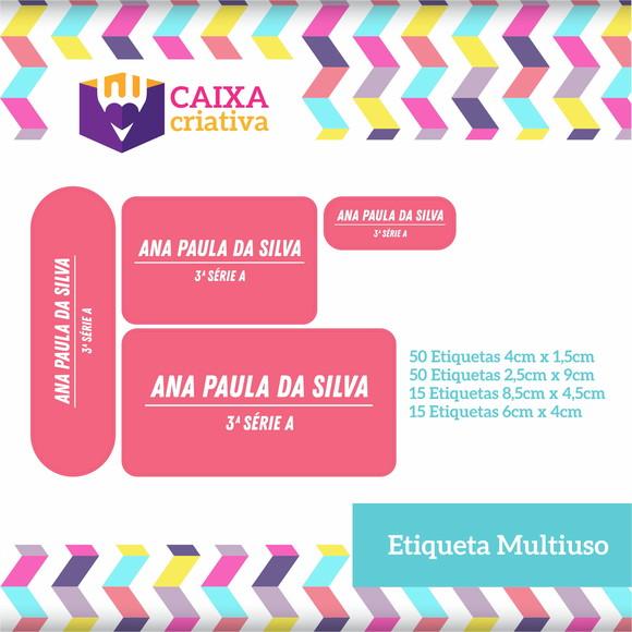 Kit Etiquetas Escolares Rosa