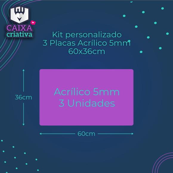 Kit Personalizado - Placas de Acrílico com Efeito Cristal