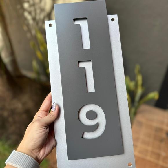 Número para Casa Acm com Acm - 3 Dígitos 20x40