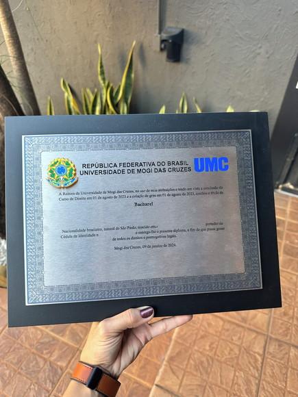 Placa Acm com Moldura e Impressão Uv - 30x40