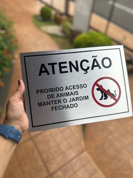 Placa Acm Personalizado - 21x29,7