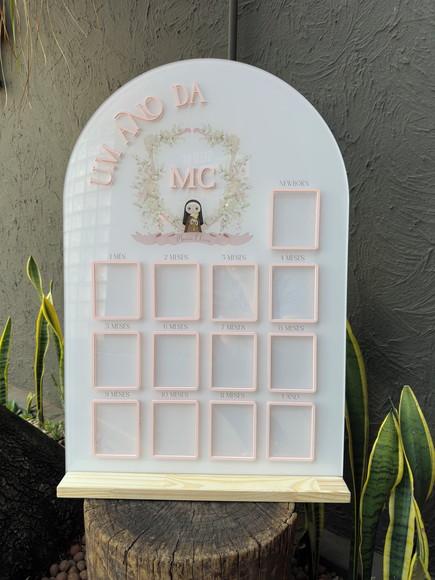 Placa com Sobreposição em Acrílico - 70x47