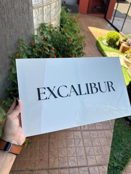 Placa Comércio Acrilico - Efeito Cristal 40x24 Impressão Uv