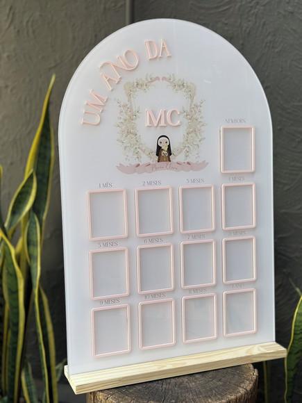 Placa com Sobreposição em Acrílico - 70x47