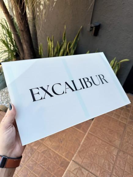 Placa Comércio Acrilico - Efeito Cristal 40x24 Impressão Uv