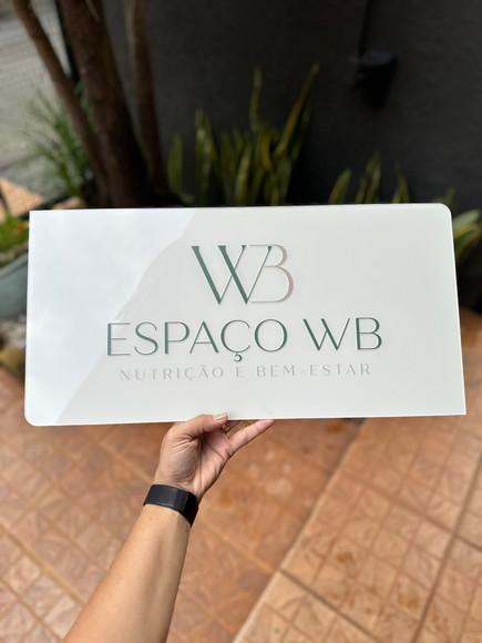 Placa Comércio Acrilico - Efeito Cristal 40x24 Impressão Uv