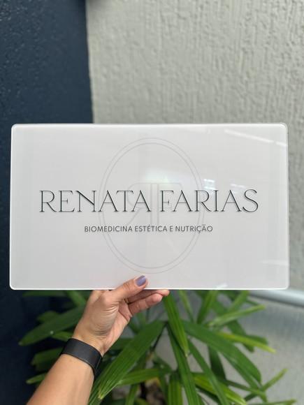 Placa Comércio Acrilico - Efeito Cristal 40x24 Impressão Uv