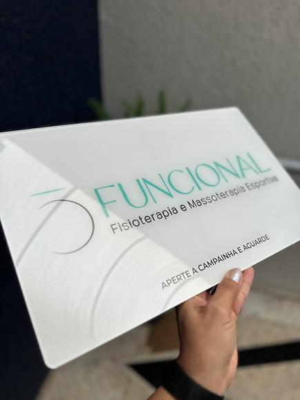 Placa Comércio Acrilico - Efeito Cristal 40x24 Impressão Uv