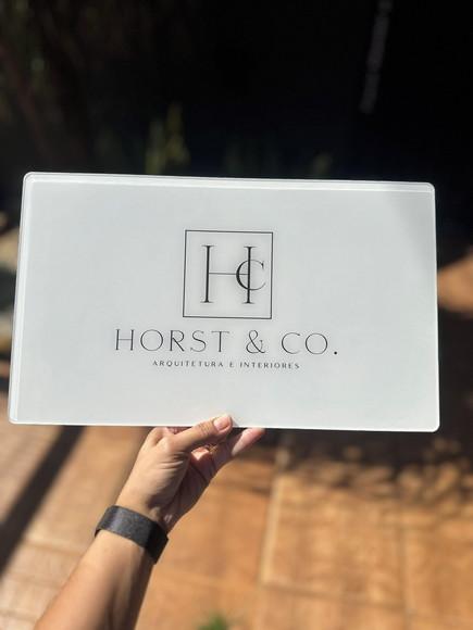 Placa Comércio Acrilico - Efeito Cristal 40x24 Impressão Uv