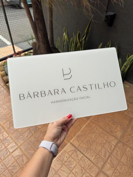 Placa Comércio Acrilico - Efeito Cristal 40x24 Impressão Uv
