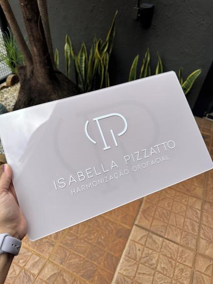 Placa Comércio Acrilico - Efeito Cristal 40x24 Impressão Uv