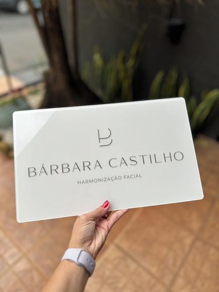 Placa Comércio Acrilico - Efeito Cristal 40x24 Impressão Uv