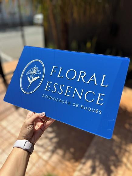 Placa Comércio Acrilico - Efeito Cristal 40x24 Impressão Uv