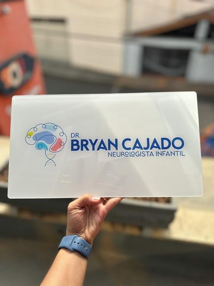 Placa Comércio Acrilico - Efeito Cristal 40x24 Impressão Uv