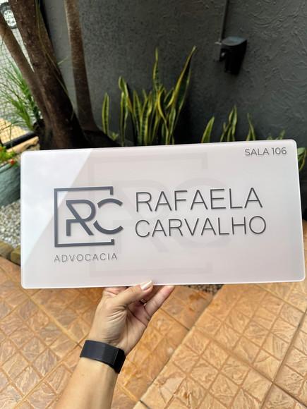 Placa Comércio Acrilico Adesivo Frontal 40x20 Impressão Uv