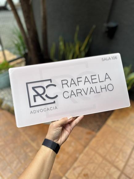 Placa Comércio Acrilico Adesivo Frontal 40x20 Impressão Uv