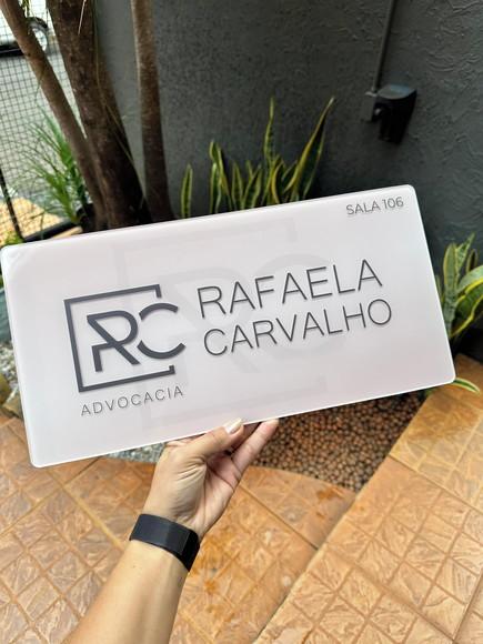 Placa Comércio Acrilico Adesivo Frontal 40x20 Impressão Uv