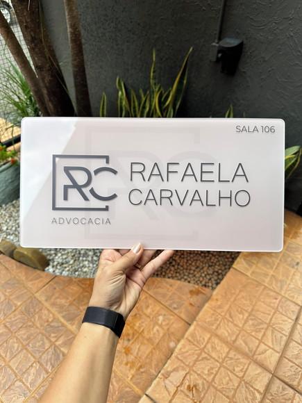 Placa Comércio Acrilico Adesivo Frontal 40x20 Impressão Uv