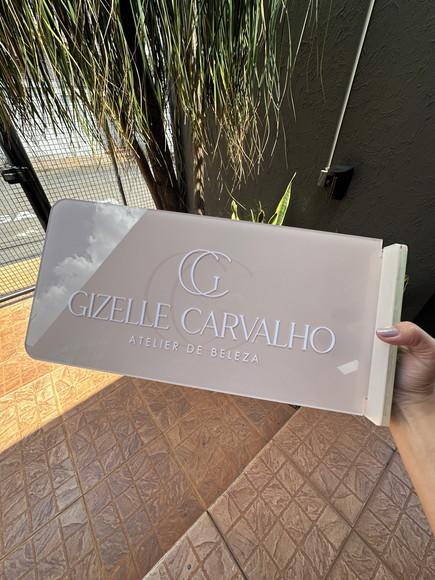 Placa Comércio Acrilico Adesivo Frontal 40x24 Impressão Uv