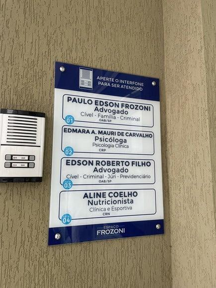 Placa de Comércio - Frente 30x60