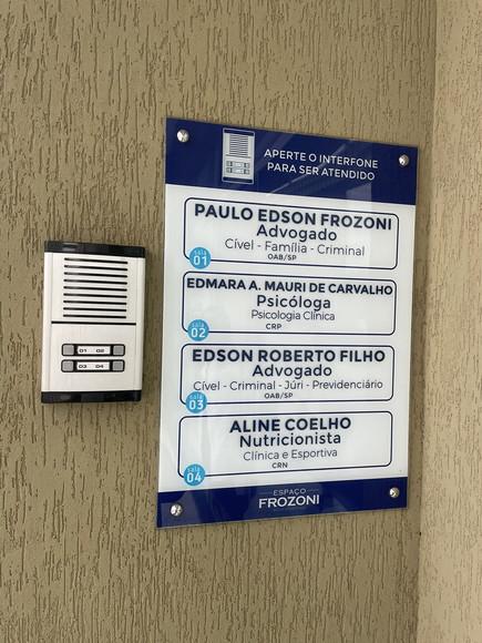 Placa de Comércio - Frente 30x60