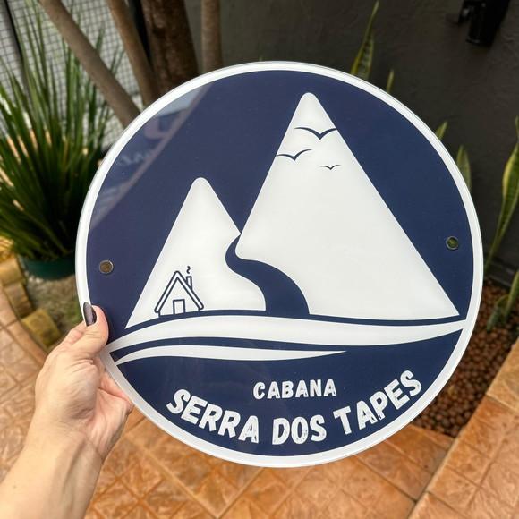 Placa de Comércio -acrílico Frente 35x35