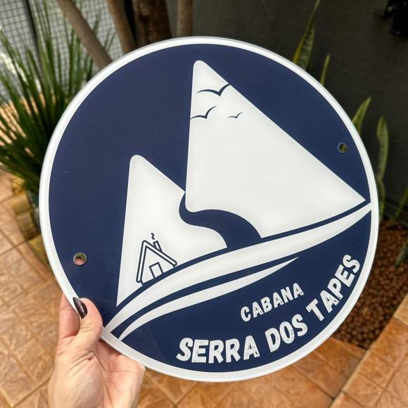 Placa de Comércio -acrílico Frente 35x35