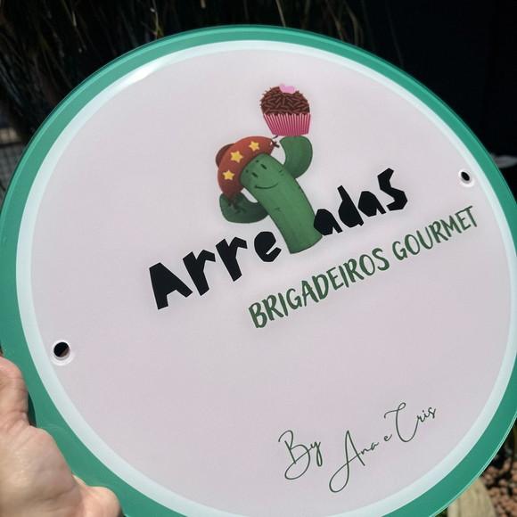 Placa de Comércio -acrílico Frente 40x40+kit 2 Mini Prolong.