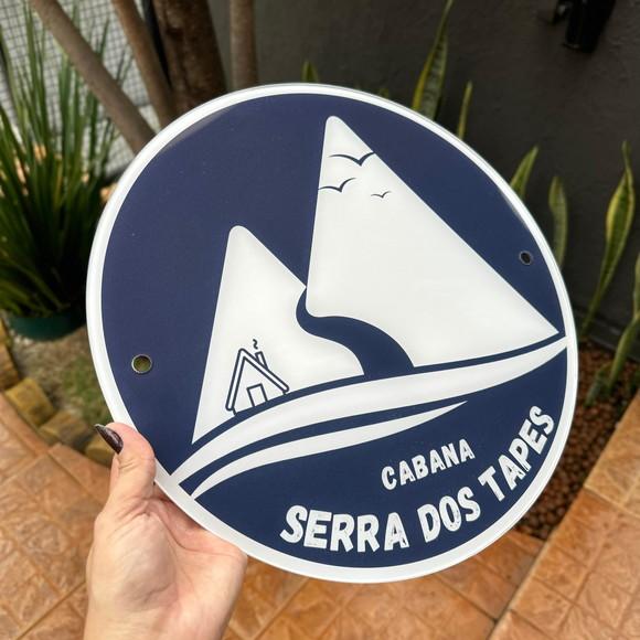Placa de Comércio -acrílico Frente 35x35