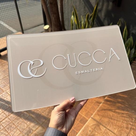 Placa de Comércio Acrílico - Aplicação Adesivo Frontal 40x24