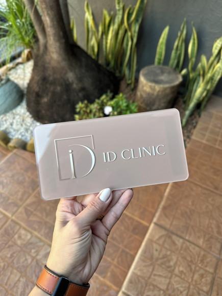Placa de Comércio Acrilico - Frente 10x20 + Impressão Uv
