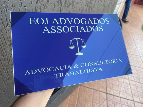 Placa de Comércio em Acrílico - Frente 30x20