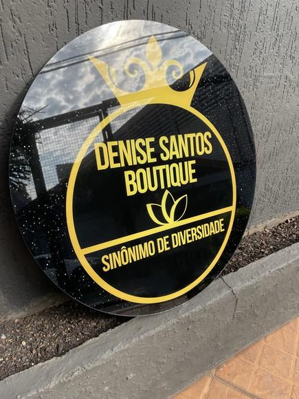 Placa de Comércio em Acrílico - Frente 65x65