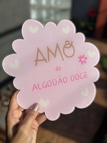 Placa de Comércio em Acrílico Recorte Especial Frente 25x25
