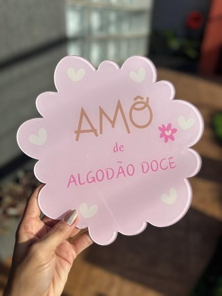 Placa de Comércio em Acrílico Recorte Especial Frente 25x25