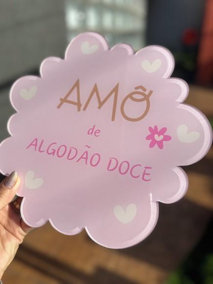 Placa de Comércio em Acrílico Recorte Especial Frente 25x25