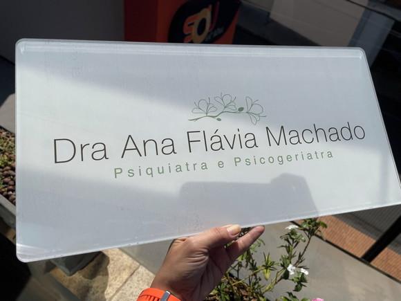 Placa de Comércio em Acrílico- Frente 50x25