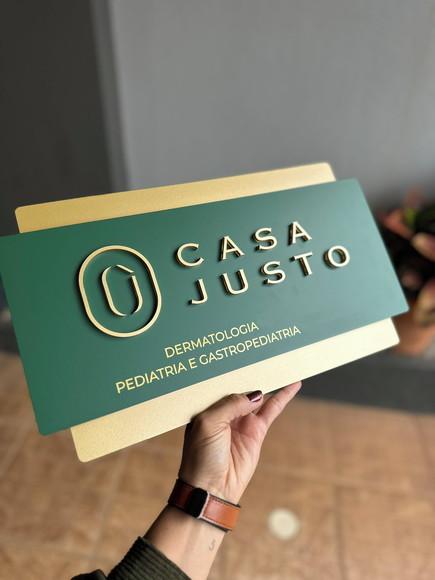 Placa de Id. de Sala-modelo Topázio + Sobreposição 40x23