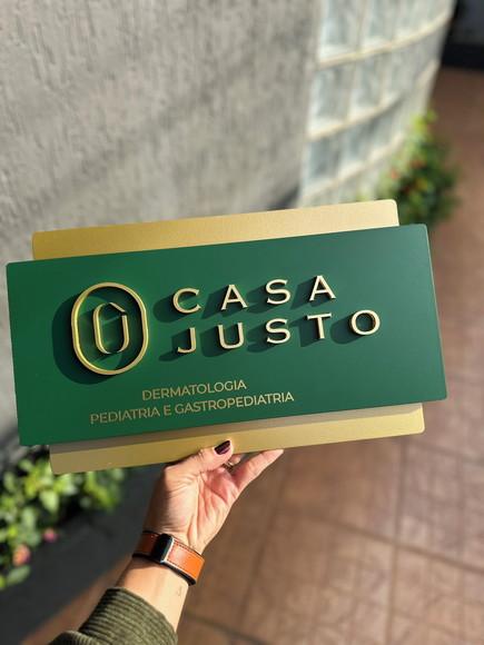 Placa de Id. de Sala-modelo Topázio + Sobreposição 40x23